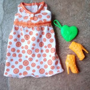NEW Barbie DOLL Cotton Tangerine Nighty/Dress